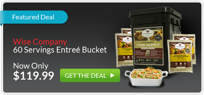 Wise Company 60 Servings Entree Bucket
